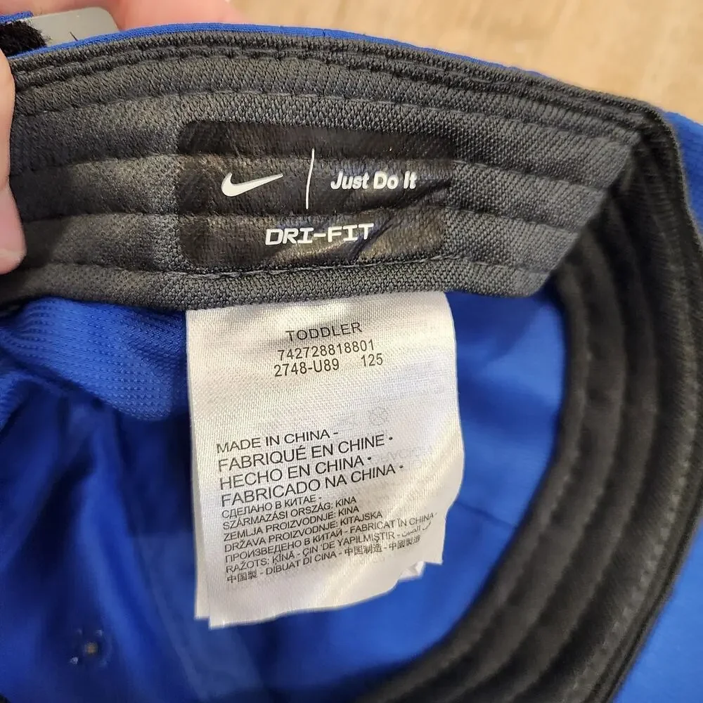 Nike Unisex Toddler Cap Adjustable Hat Royal Blue 2/4 T New Baseball